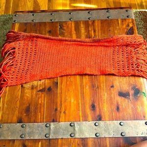 Orange infinity scarf